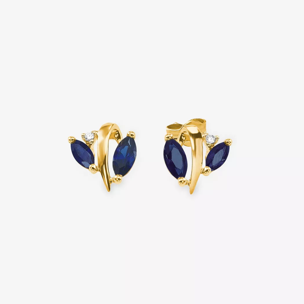 Amor - Ohrstecker, One Size, Gelbgold 2