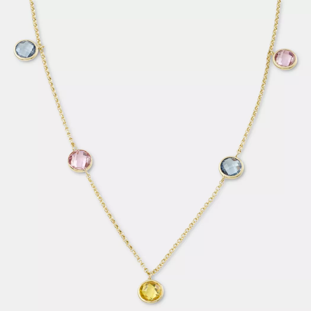 Kette mit Anhänger AMOR "Love/Herz", gold (gelbgoldfarben), Halsketten, Damen, Gelbgold 375, L: 45