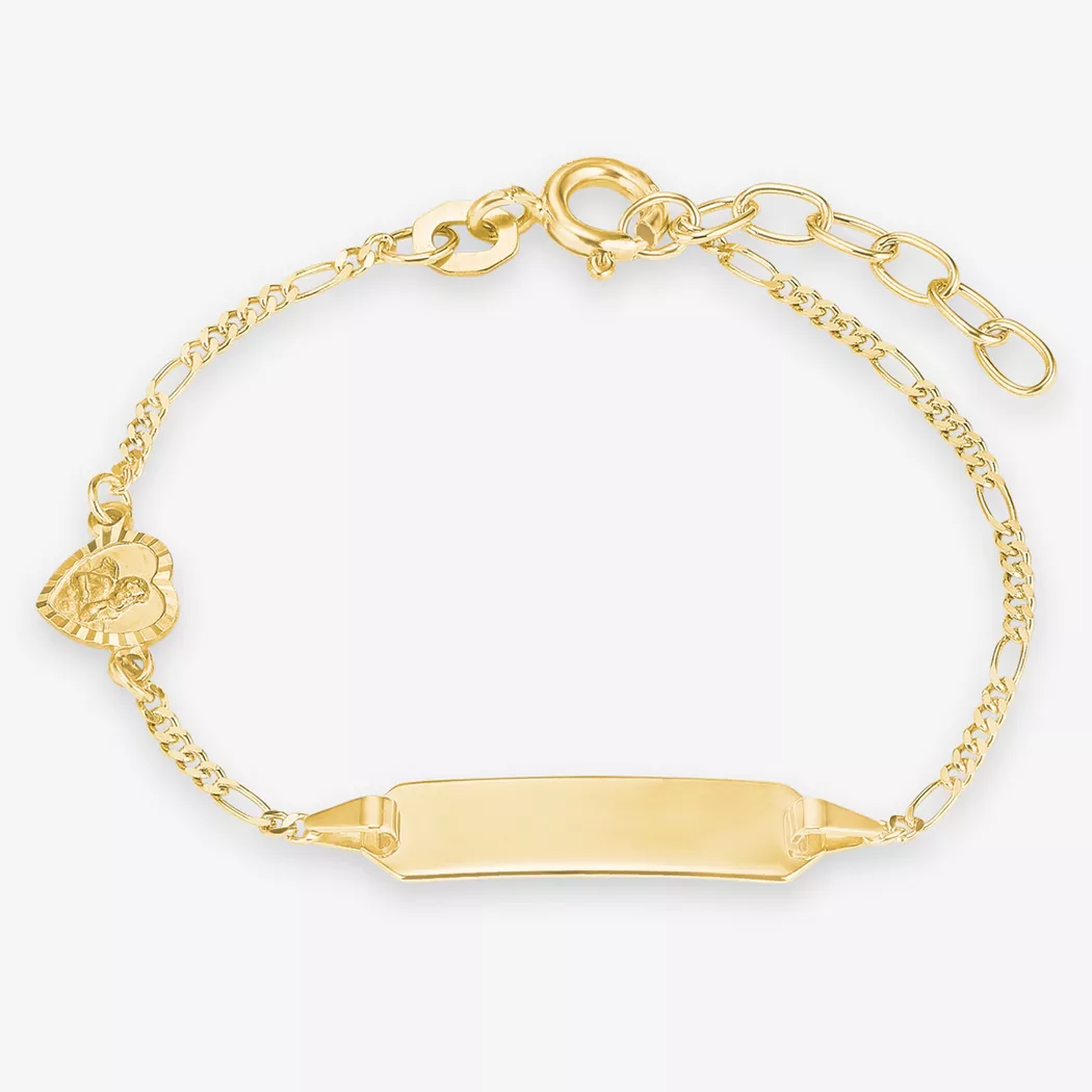 Amor - Identitäts-Armkette, 14cm, Gelbgold 3