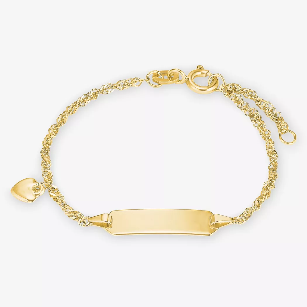 Amor - Identitäts-Armkette, 14cm, Gelbgold