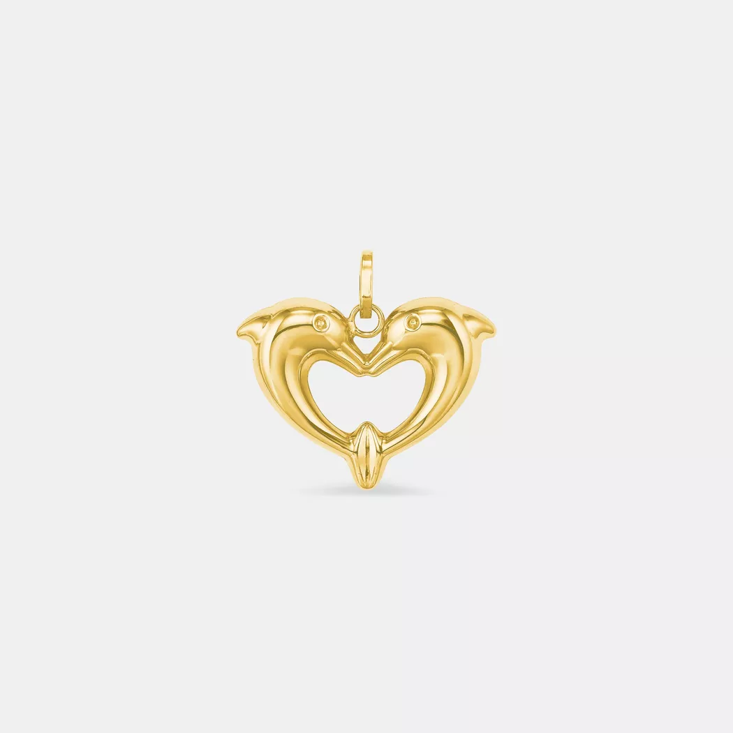 Kettenanhänger AMOR "Kleeblatt", gold (gelbgoldfarben, weißgoldfarben, wweiß), Schmuckanhänger, Damen, Diamanten Gelbgold 585, 0,59 g, Diamanten, Gelbgold 585, Kettenanhänger, mit Diamant 5