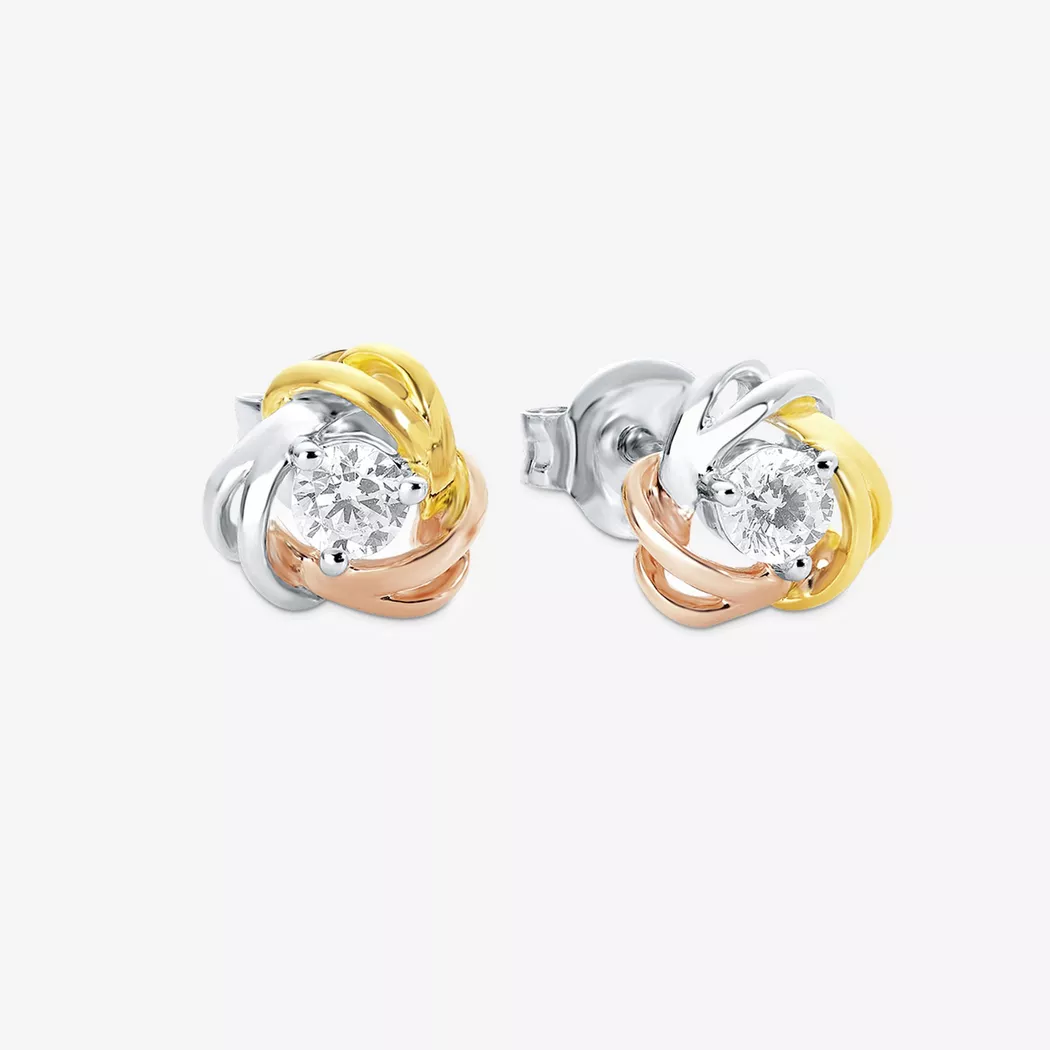 Amor - Ohrstecker, One Size, Dreifarbig 2