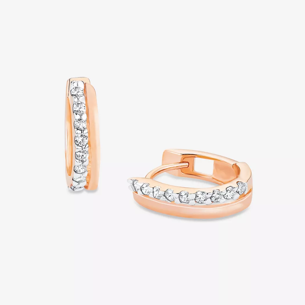 Amor - Creolen, One Size, Roségold