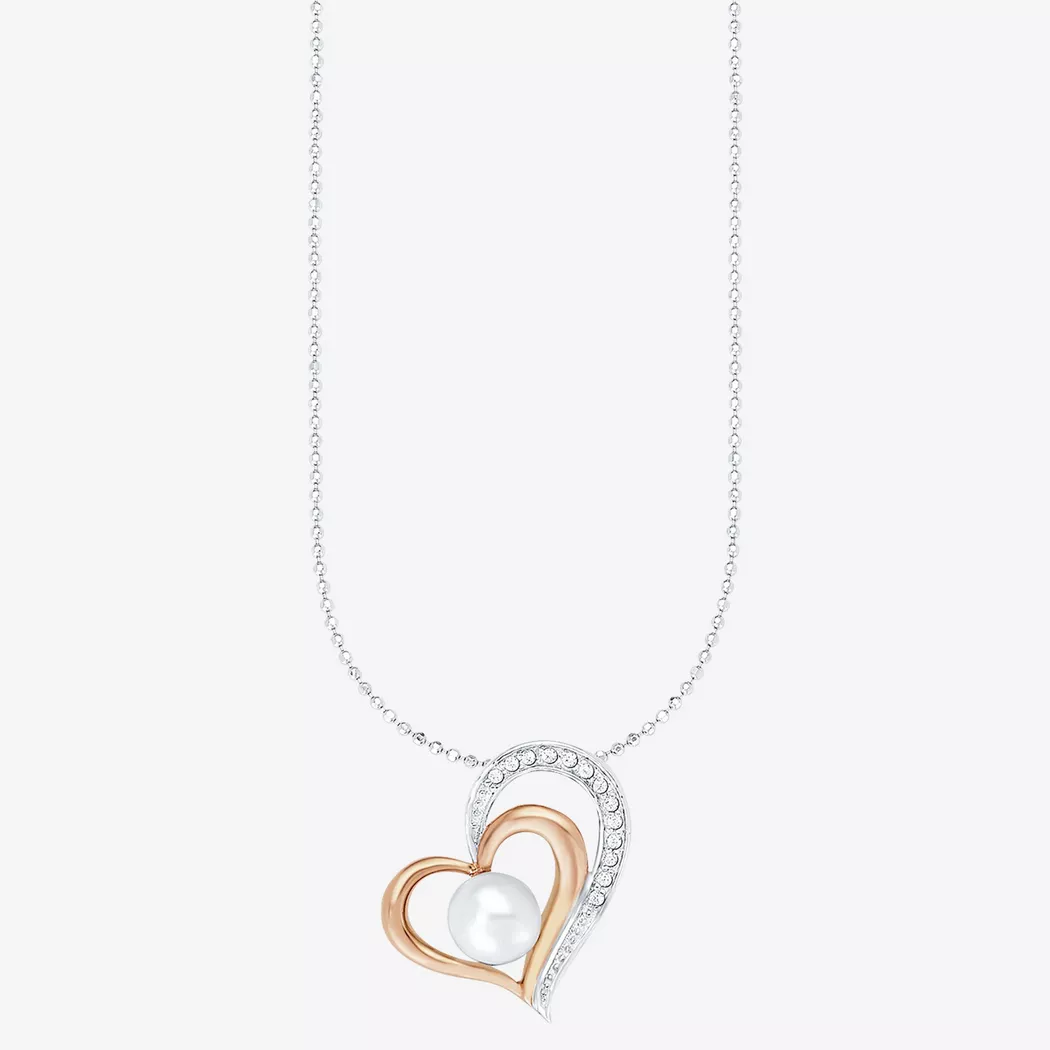 Kette und Anhänger Set AMOR "Lebensbaum/Taube", rosa (silber, 925, roségoldfarben, kristallweiß), Schmuck_Sets, Damen, Silber 925 (Sterlingsilber), mit Zirkonia (synth.) 7