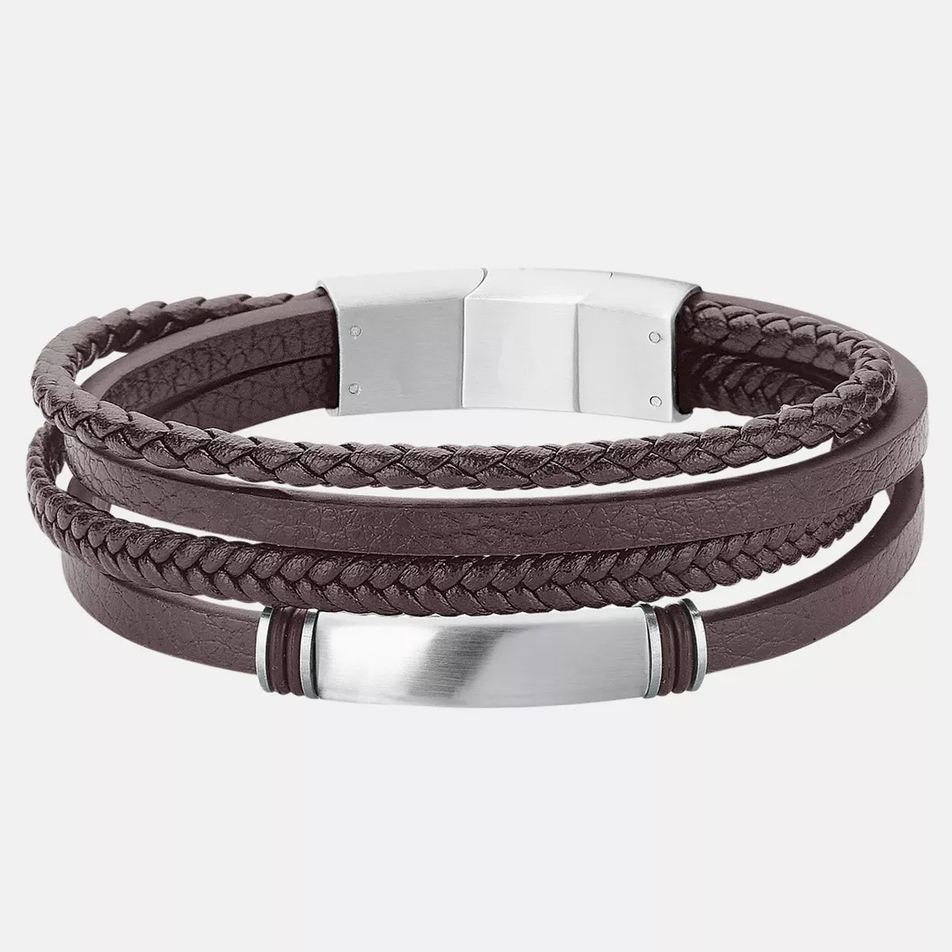s. Oliver - Armband, 20+1.5CM, Braun