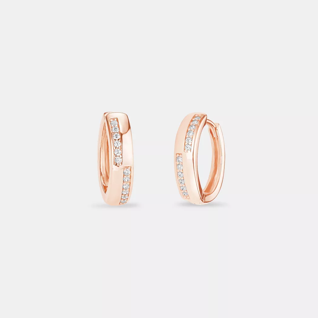 Amor - S Ohrschmuck Creolen, 15mm, Silber 2