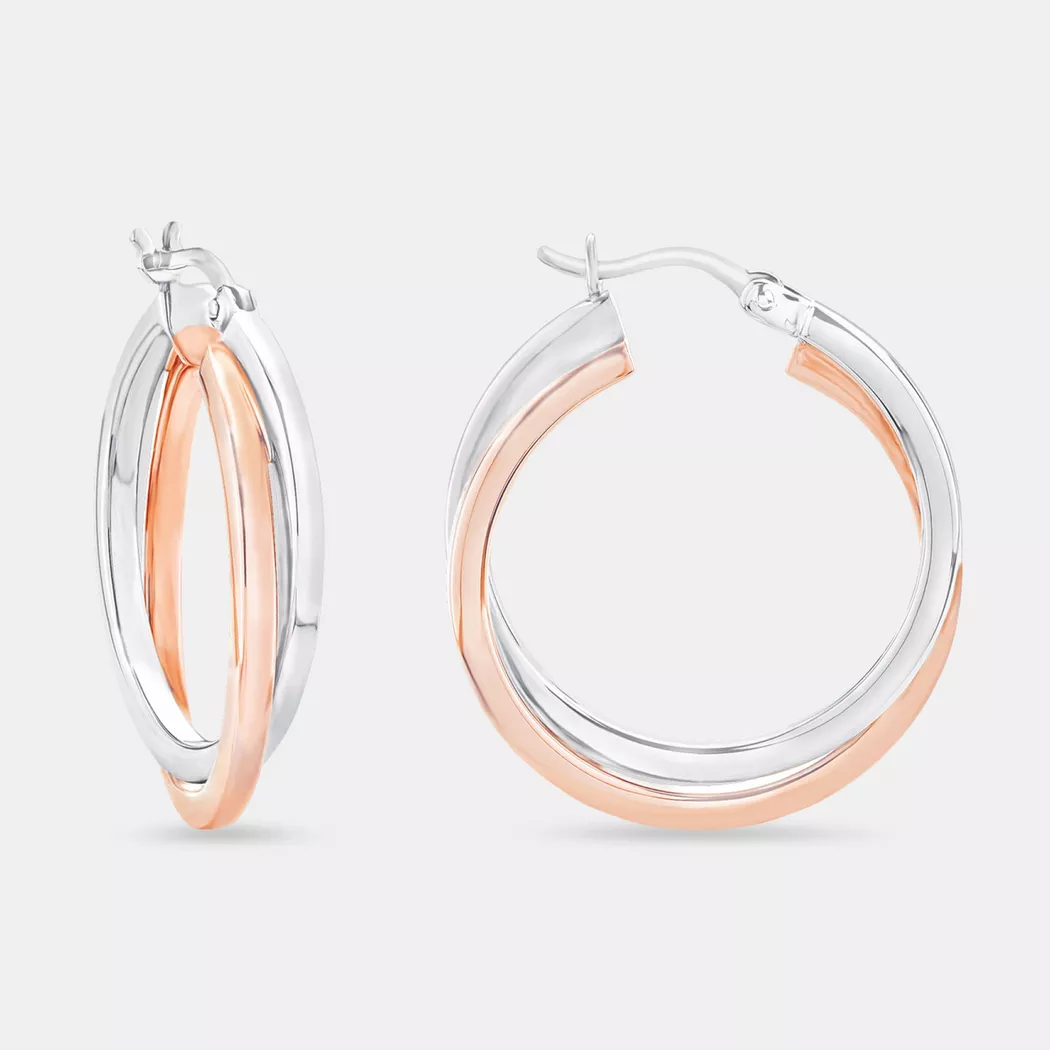 Amor - S Ohrschmuck Creolen, 29mm, Silber