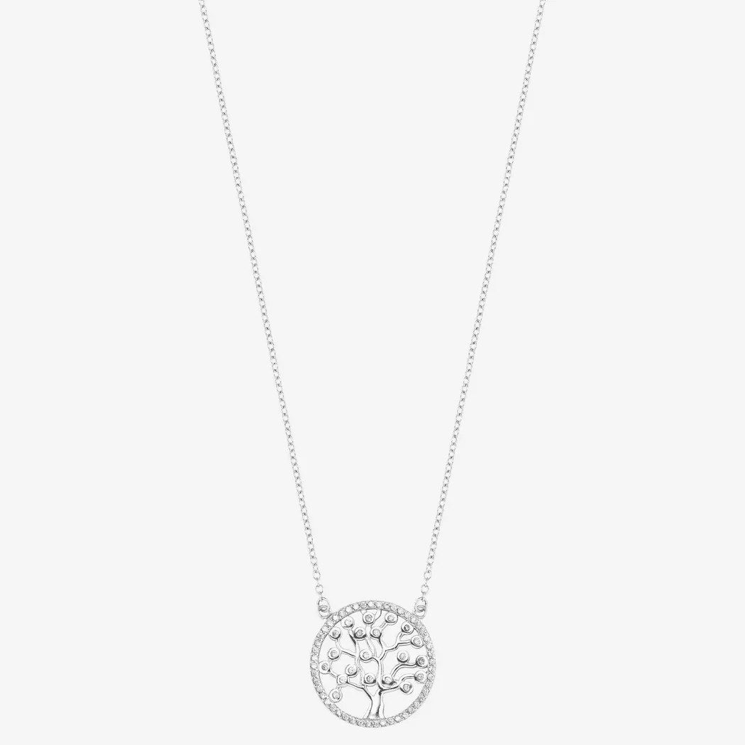 Kette mit Anhänger AMOR "Infinity Unendlichkeitsschleife mit Herz", rosa (silberfarben, roségoldfarben, weiß), Halsketten, Damen, Silber 925 (Sterlingsilber), L: 45, mit Zirkonia (synth.)