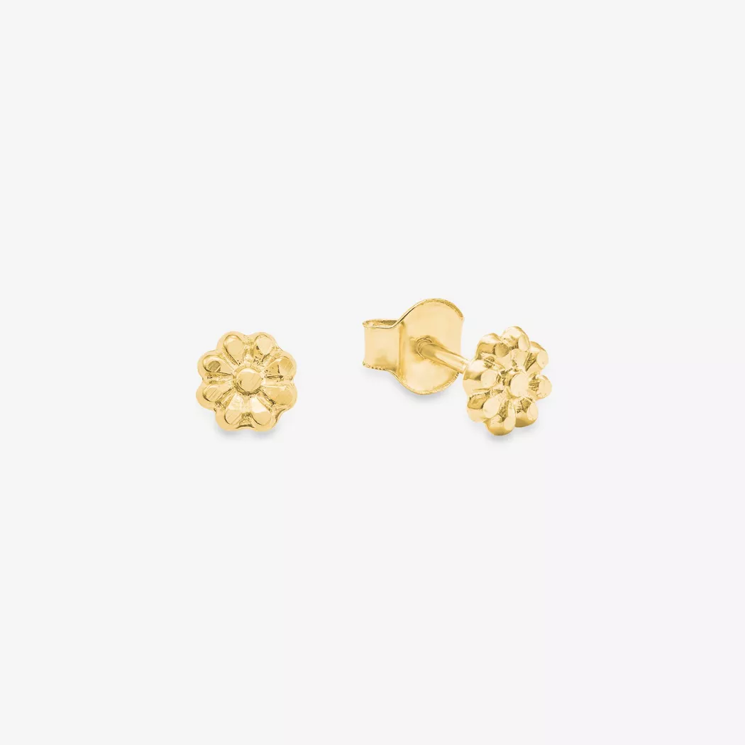 Amor Kids Floral Gold Earrings 9