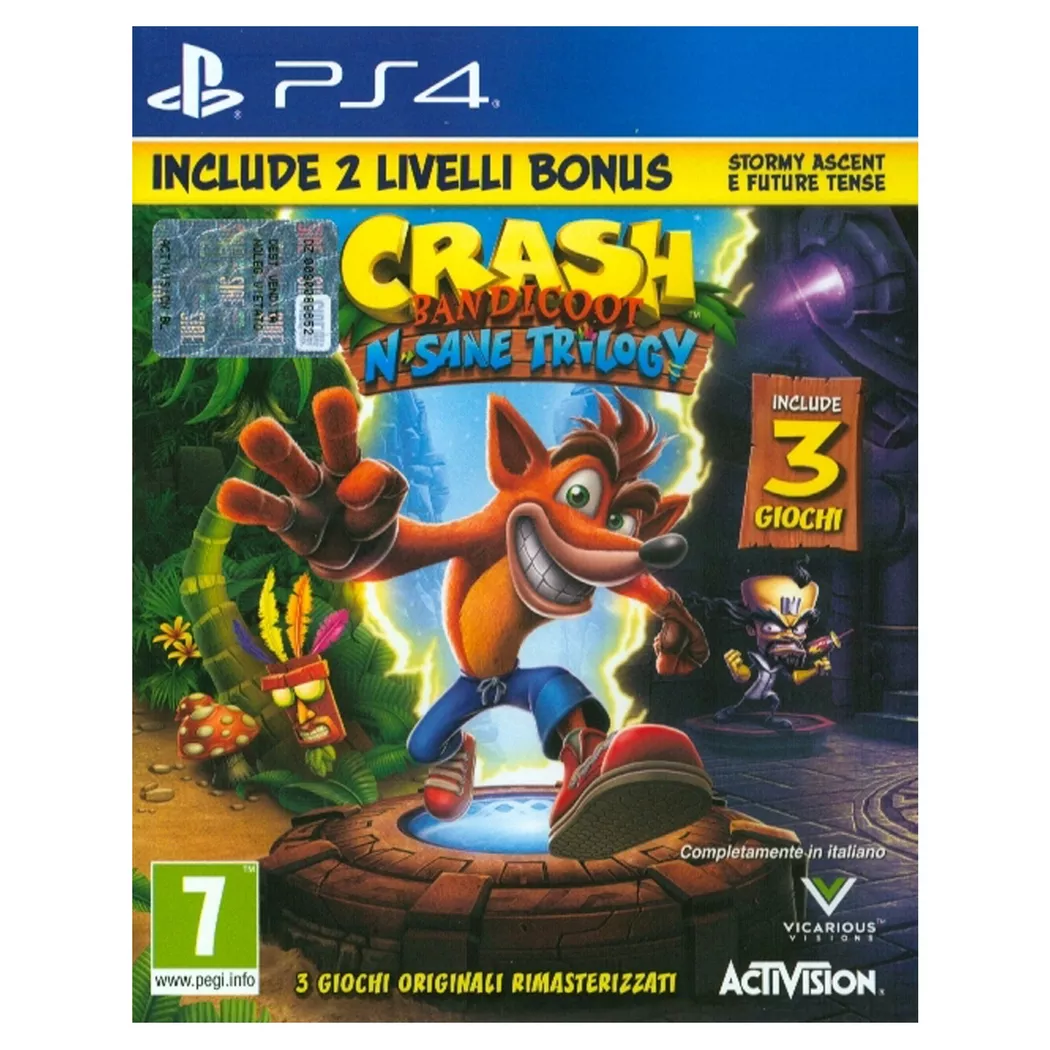 Juego Crash Bandicoot N Sane Trilogy para Playstation 4 | PS4 PAL EU - Nuevo Original Precintado