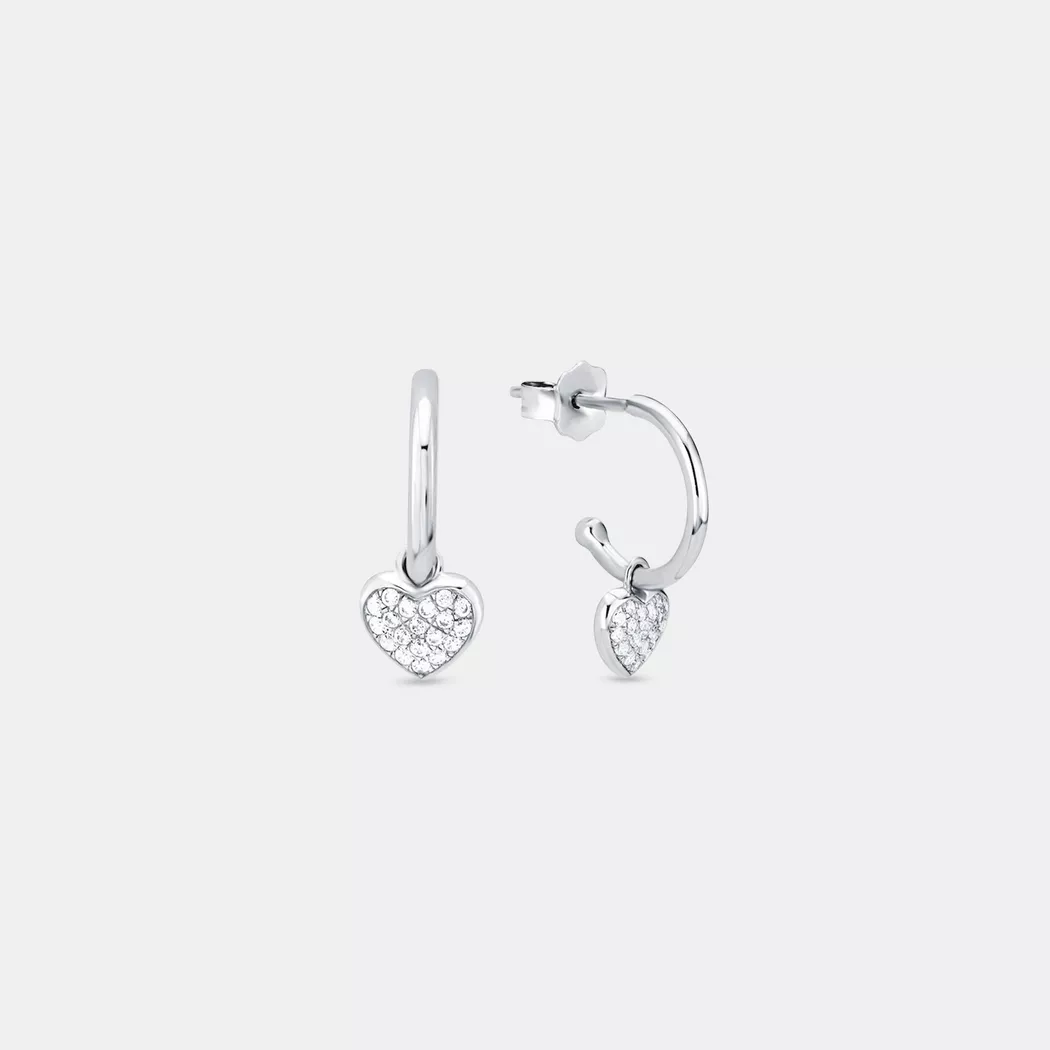 Amor - S Ohrschmuck Creolen, 17mm, Silber
