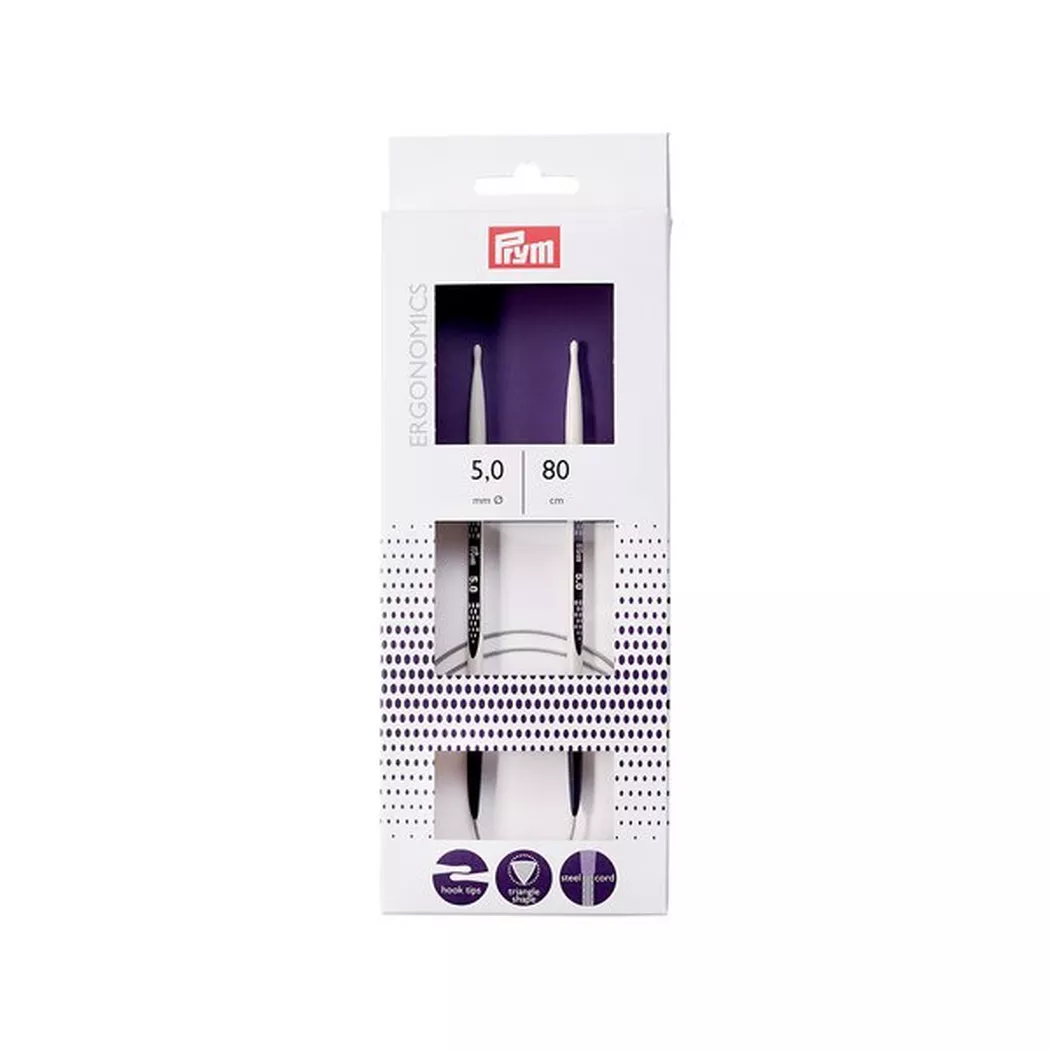 Prym - Rundstricknadeln, 80CM/5MM, Multicolor