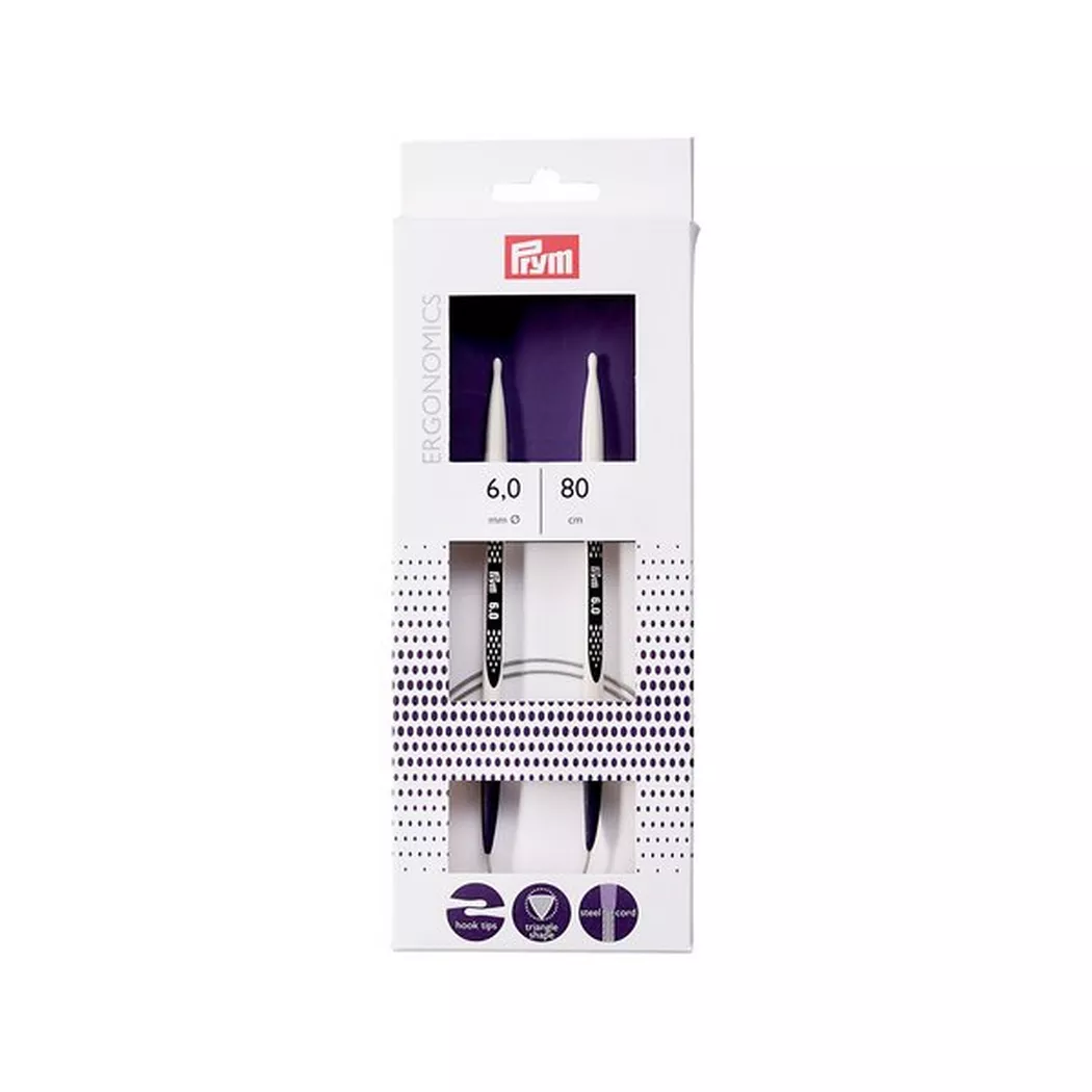 Prym - Rundstricknadeln, 80CM/6MM, Multicolor