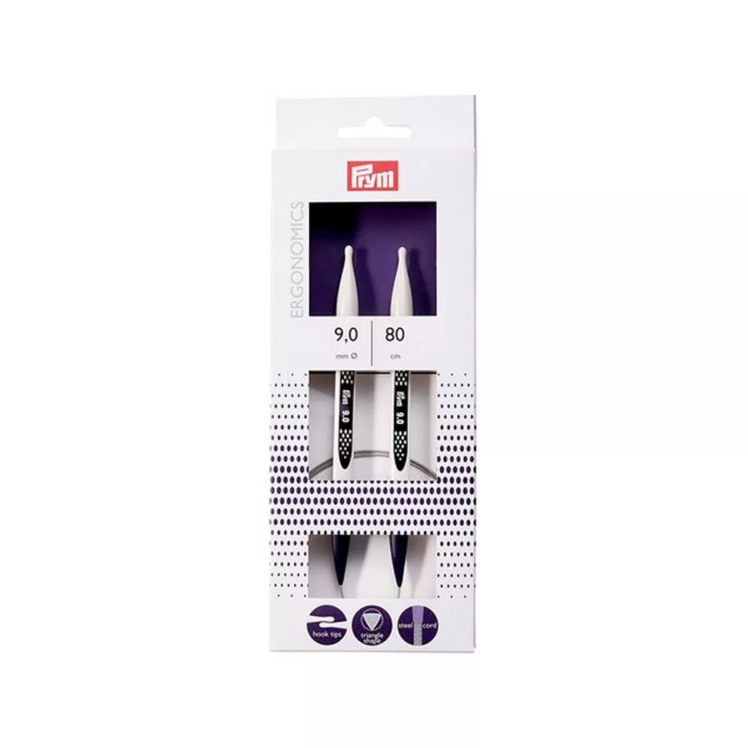 Prym - Rundstricknadeln, 80CM/9MM, Multicolor