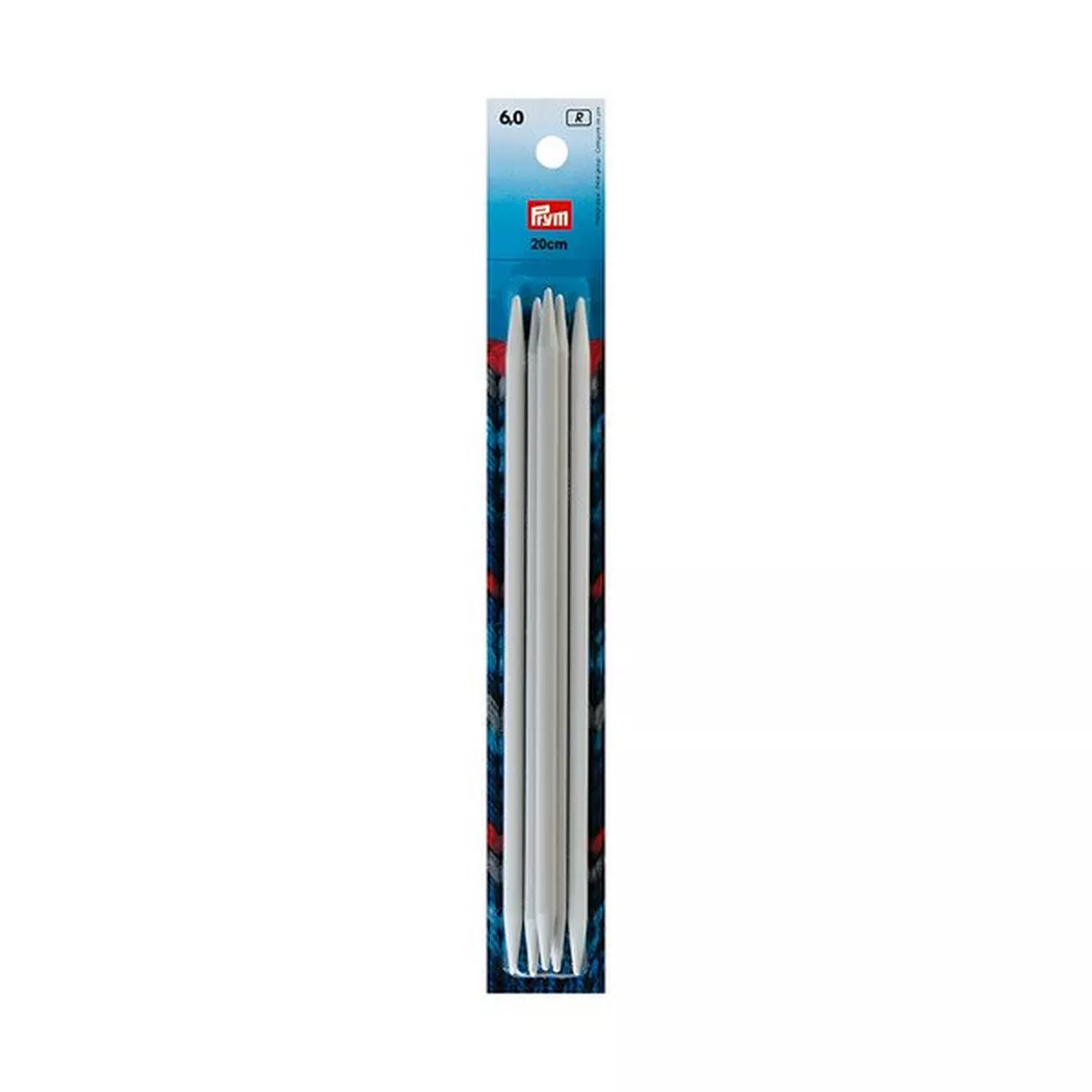 Prym Natural Sock Knitting Needles 20cm 6mm