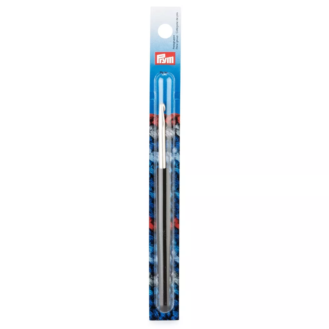 Prym - Wollhäkelnadel, 15cM4.5MM, Grau