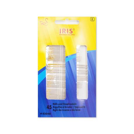 Prym Aiguilles à coudre et à repriser avec enfileur, 19 aiguilles 