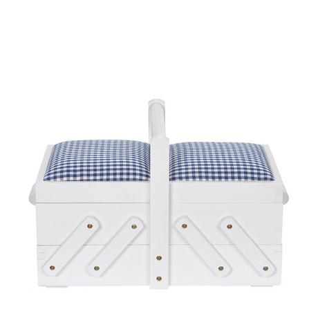 Manor Nähkasten Holz S weiss mit Stoff 