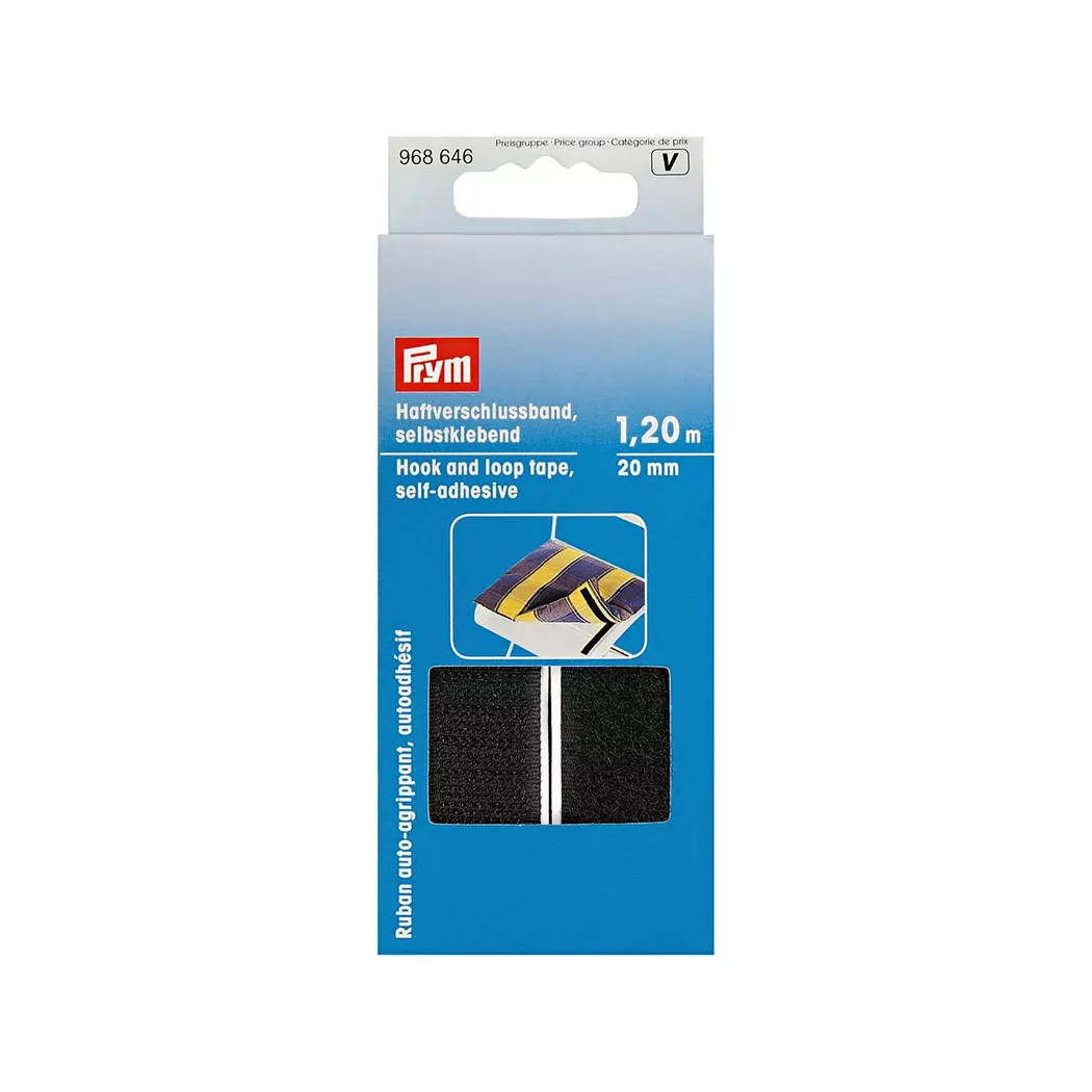 - Haftverschlussband, 20MM/60CM, Black 2