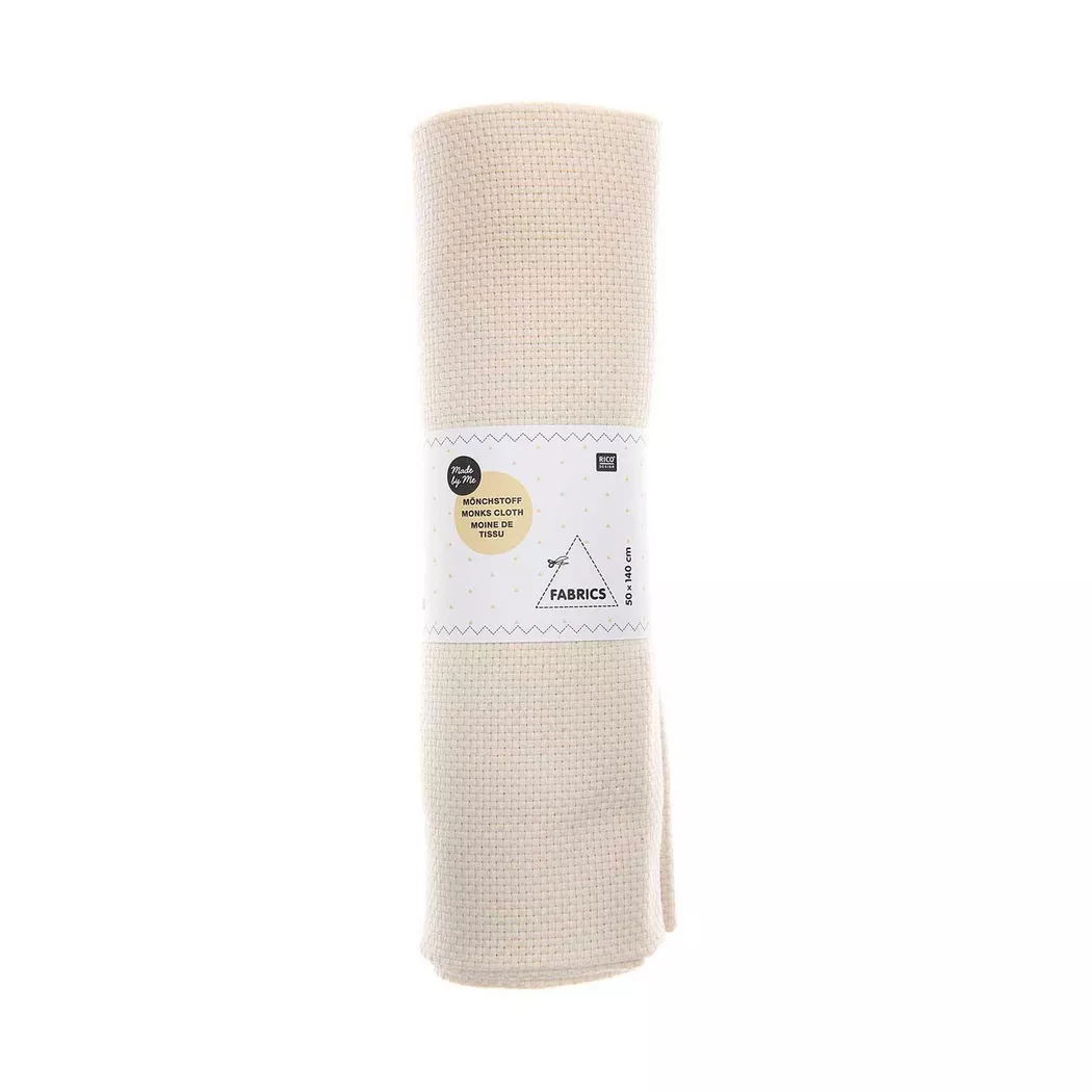 Rico Design Mönchstoff 4,6 Stiche/cm 50x140cm Natur