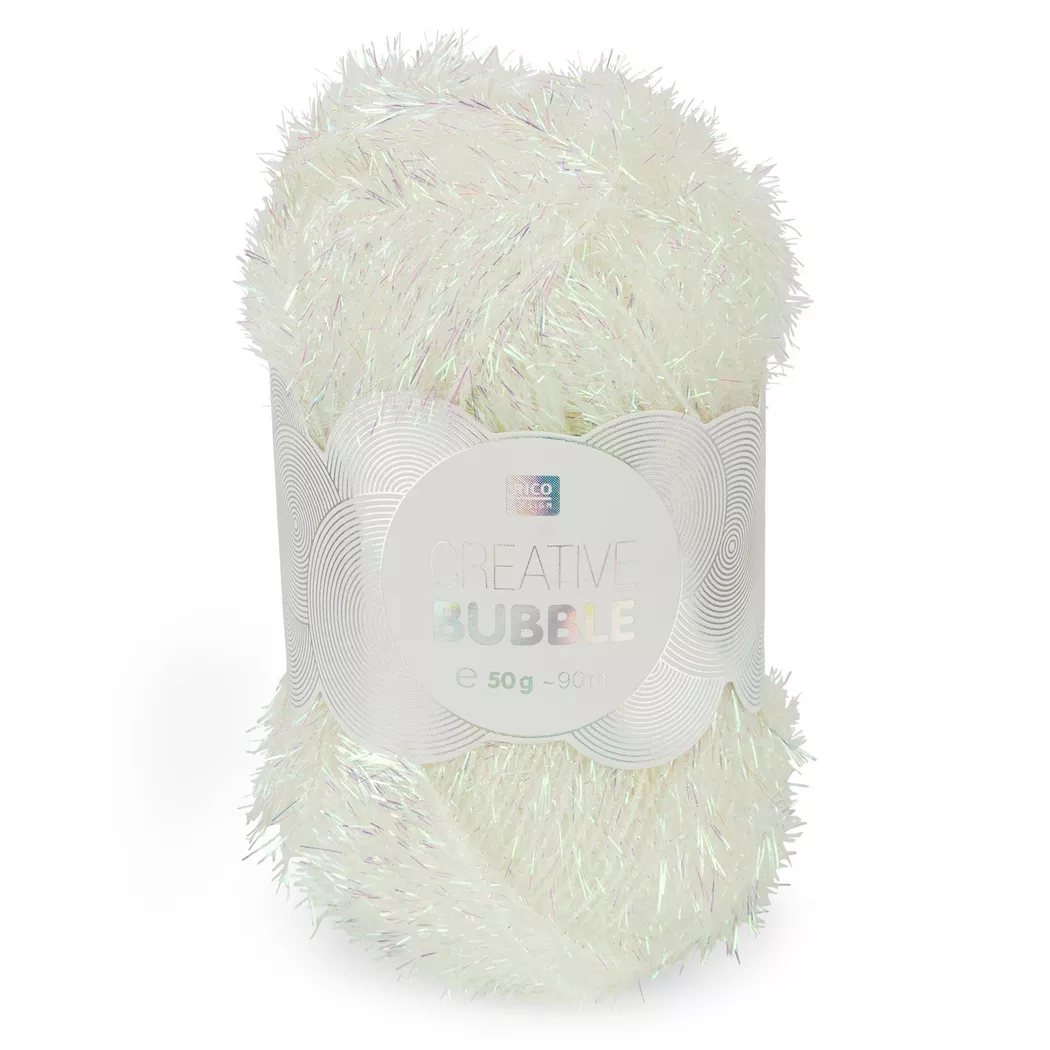 Rico Design Creative Bubble Weiß Irisierend