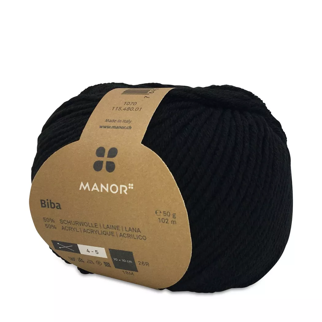 Manor - Strickgarn, Black
