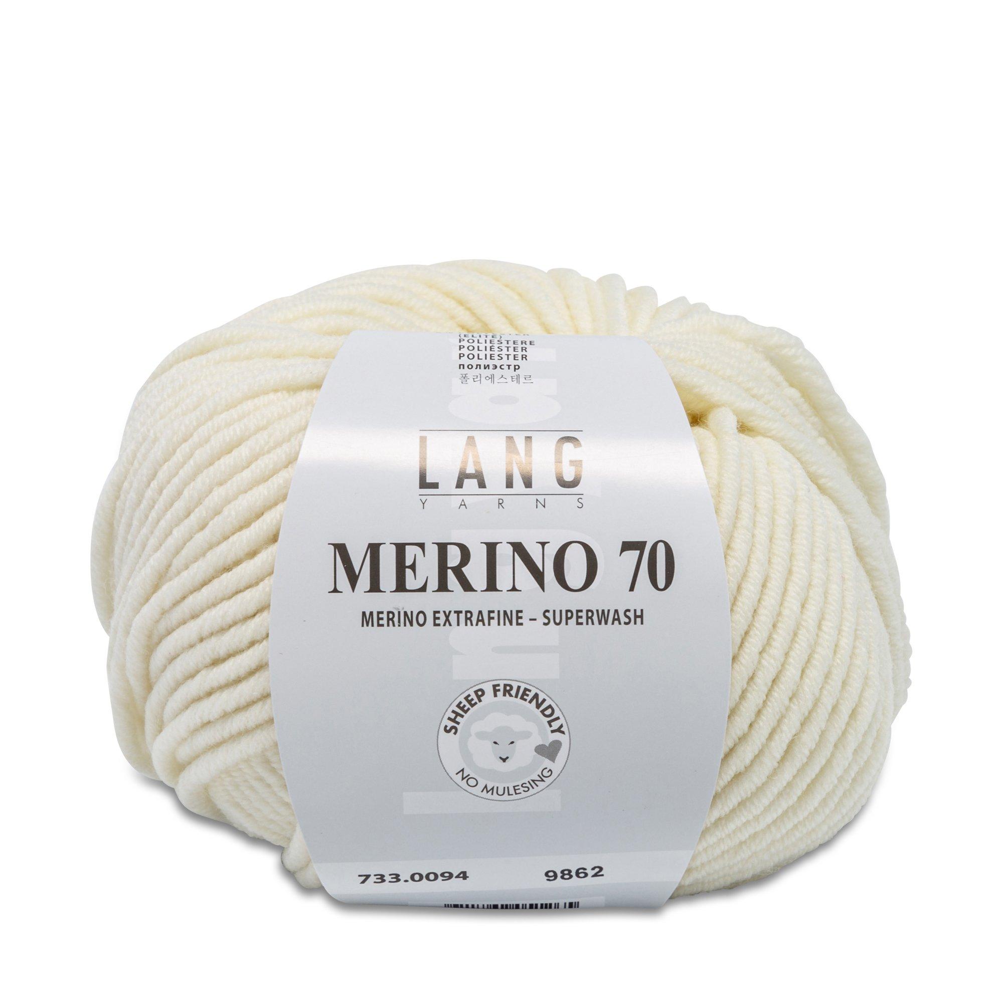 LANG Fil à tricoter Merino 70 