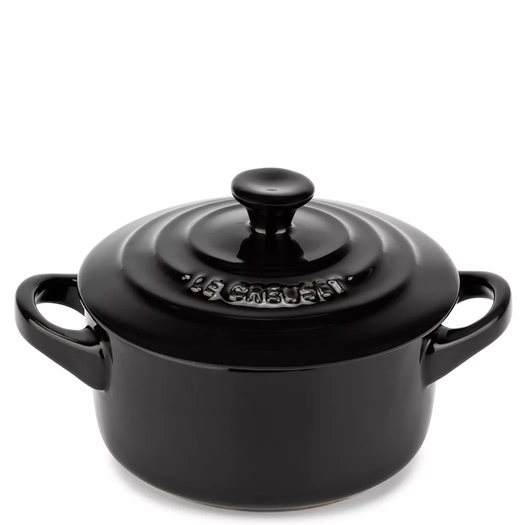 LE CREUSET Mini-Cocotte Poterie 10cm (schwarz) 0,2L schwarz baby