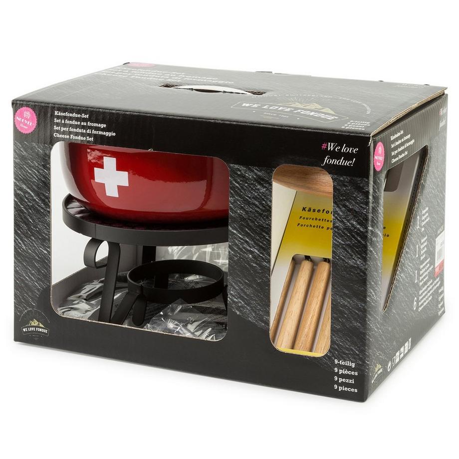 NOUVEL Käsefondue-Set CH-Kreuz 