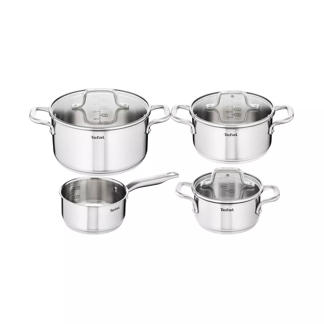 Tefal - Kochgeschirr-Set, Diverse Grössen, Chrom