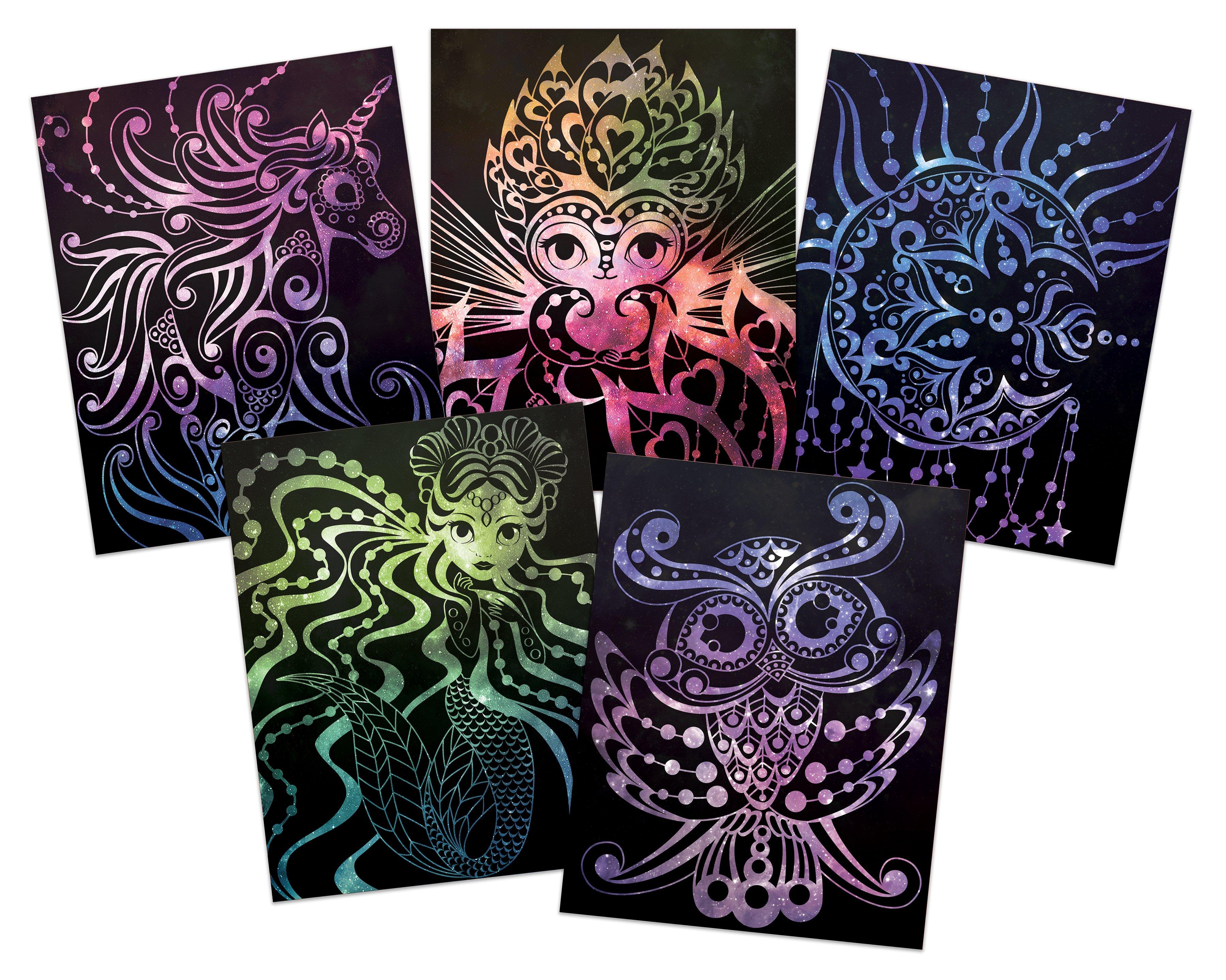 Tween Team  Nebulous Stars Scratch Art 