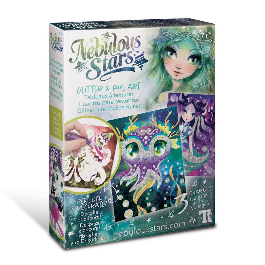 Nebulous Stars Glitter & Foil Art