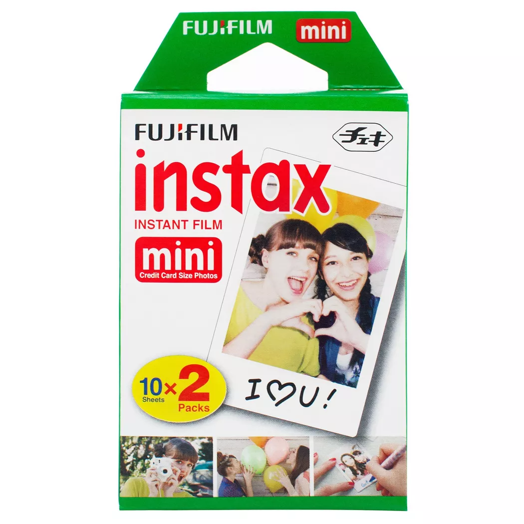 Fujifilm Papier Photo Instax Mini 2x10 Feuilles White One Size unisex