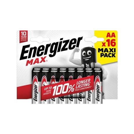 Energizer Max (AA) Piles alcalines, 16 pièces 