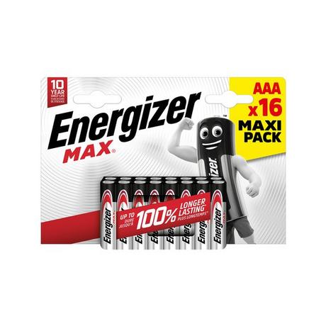 Energizer Max (AAA, LR3) Alkaline-Batterien, 16 Stück 