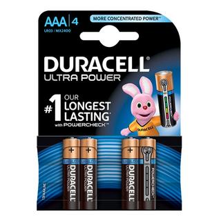 DURACELL Ultra Power (AAA, LR3, MX2400) Piles alcalines, 4 pièces 