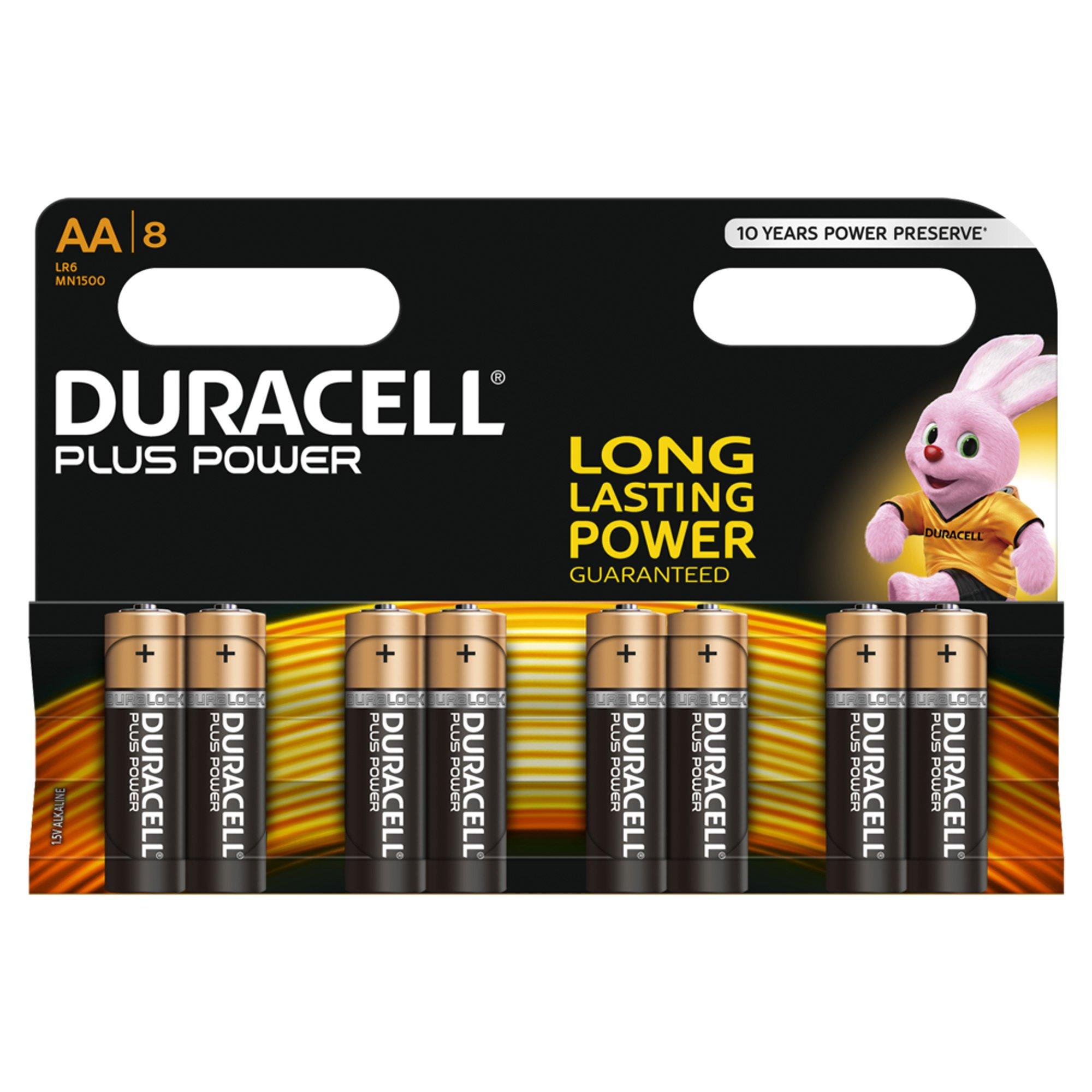 Image of DURACELL Plus Power (AA, LR6, MN1500) Alkaline-Batterien, 8 Stück - AA(LR6)