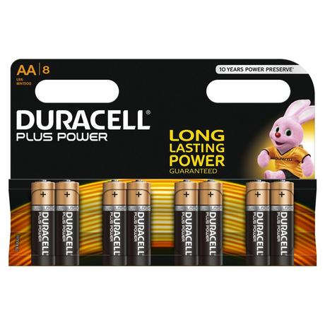 DURACELL Plus Power (AA, LR6, MN1500) Piles alcalines, 8 pièces 