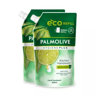 Palmolive  Hygiene Plus Cuisine Gel Lavant Pour Les Mains, Antibactérien Et Contre Les Odeurs, Recharge Duo 