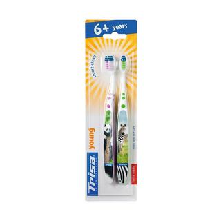 Trisa Young 6+ Jahre Brosse à Dents Kid Pack Duo, Sélection aléatoire 