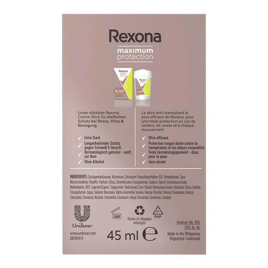 Rexona Protection  Anti-Transpirant Maximum Protection Stress Control Creme-Stick 