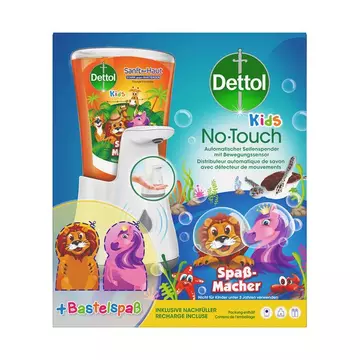 Kids NoTouch Distributore Automatico Di Sapone Per Bambini Con Ricarica + Tappo Animali