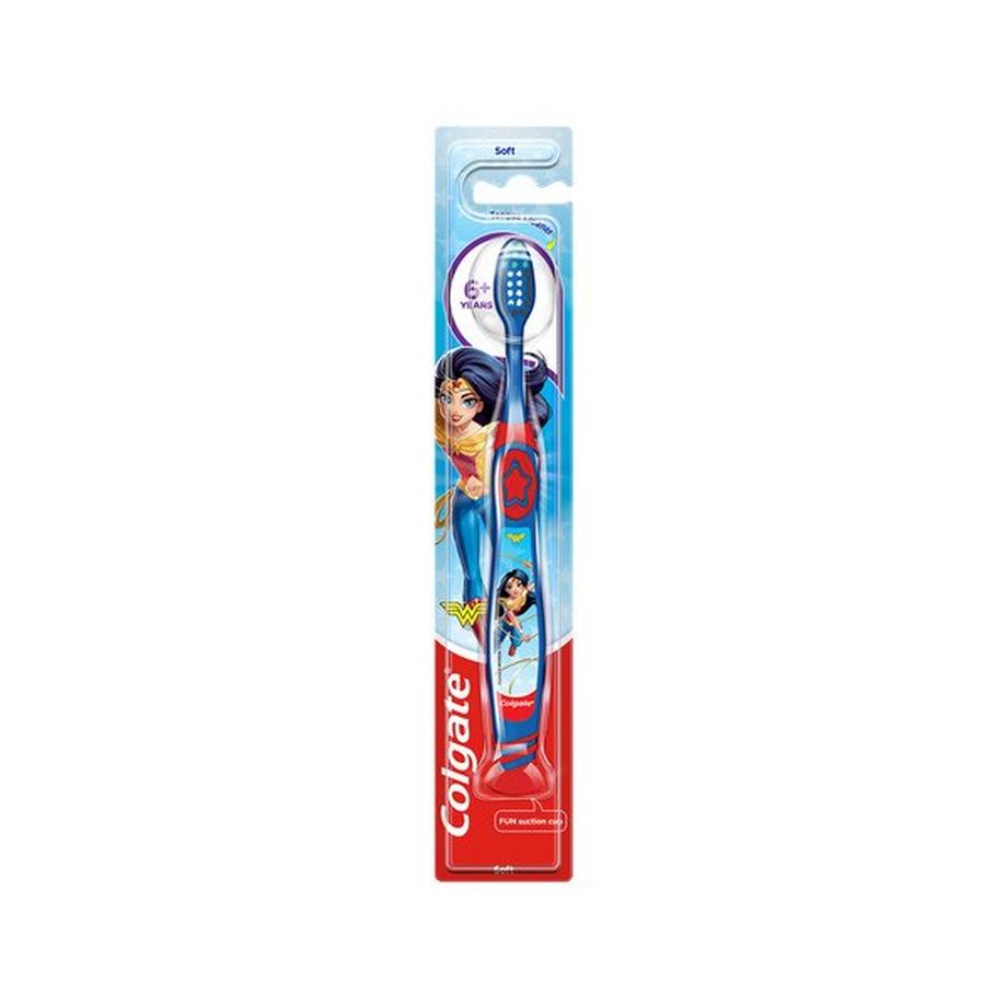 Colgate  Wonderwoman&Batman Zahnbürste 6+, Zufallauswahl 