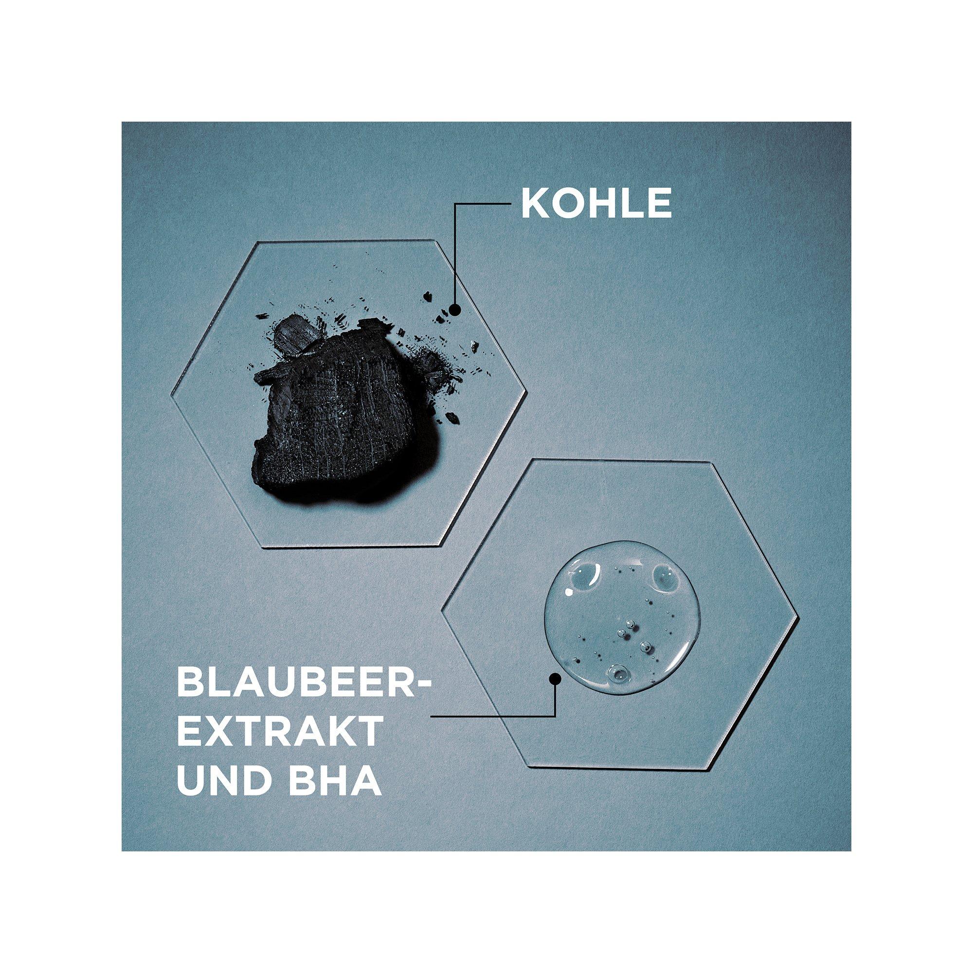 GARNIER Pure active Hautklar 3-in-1 Anti-Mitesser Reinigung, Peeling und Maske 