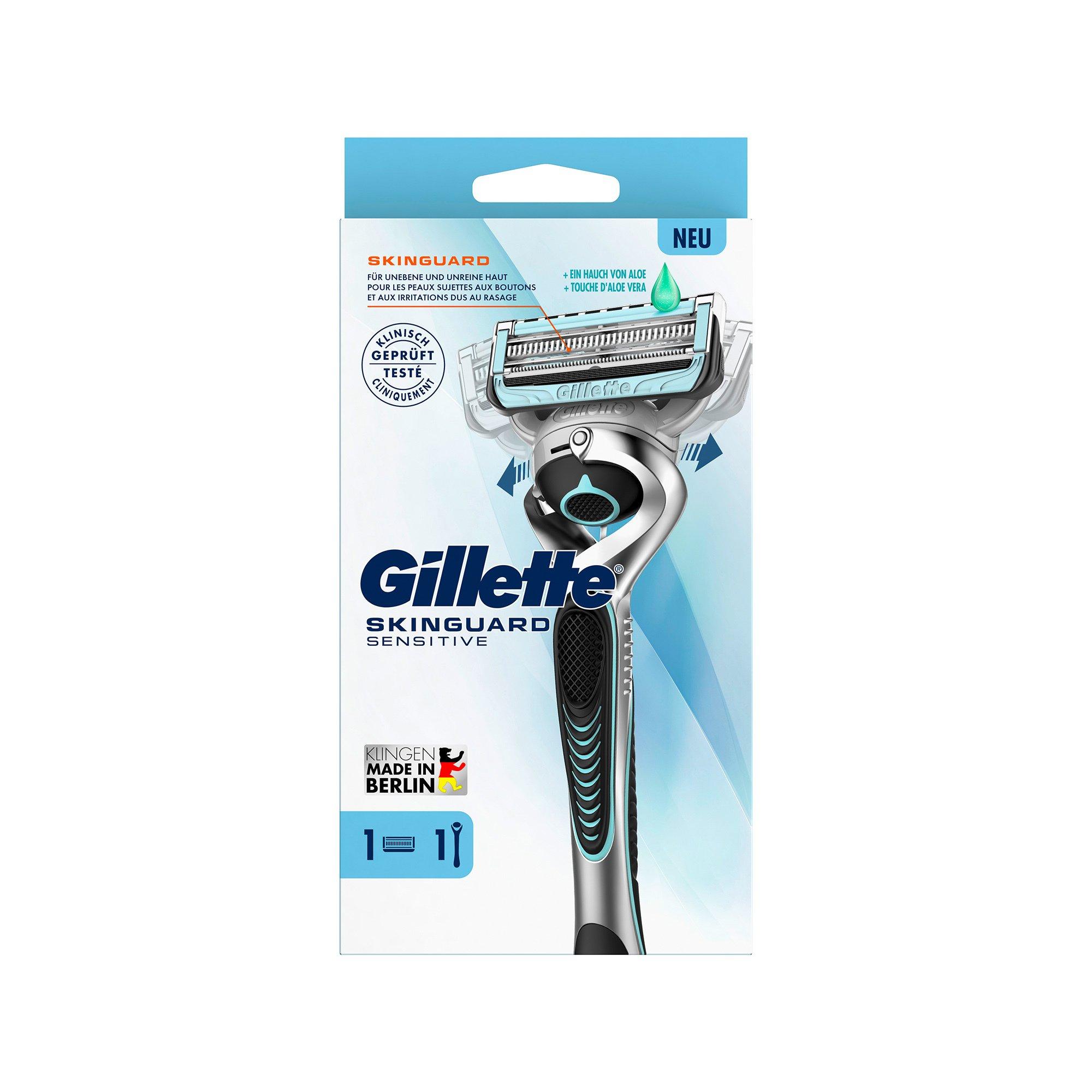 Gillette SkinGuard Sensitive Flexball Gillette Mach3 4 lames + rasoir 