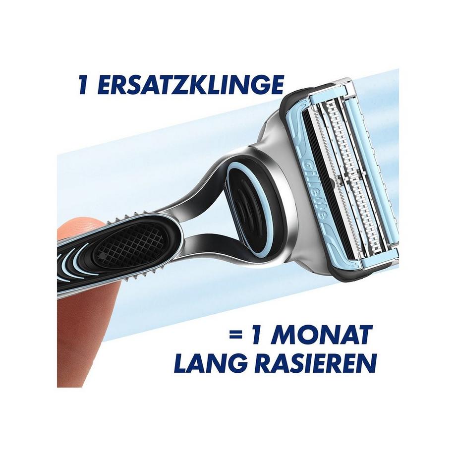 Gillette SkinGuard Sensitive Flexball Gillette Mach3 Systemklingen 4er + Rasierer 