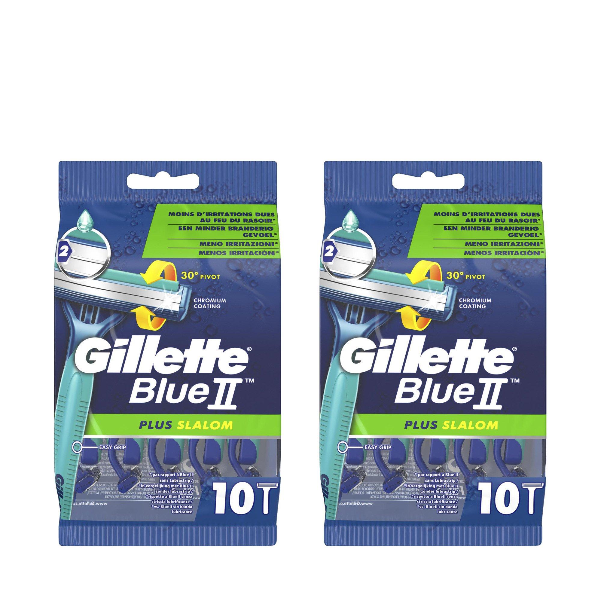 Image of Gillette Blue II Plus Slalom - 20Stück