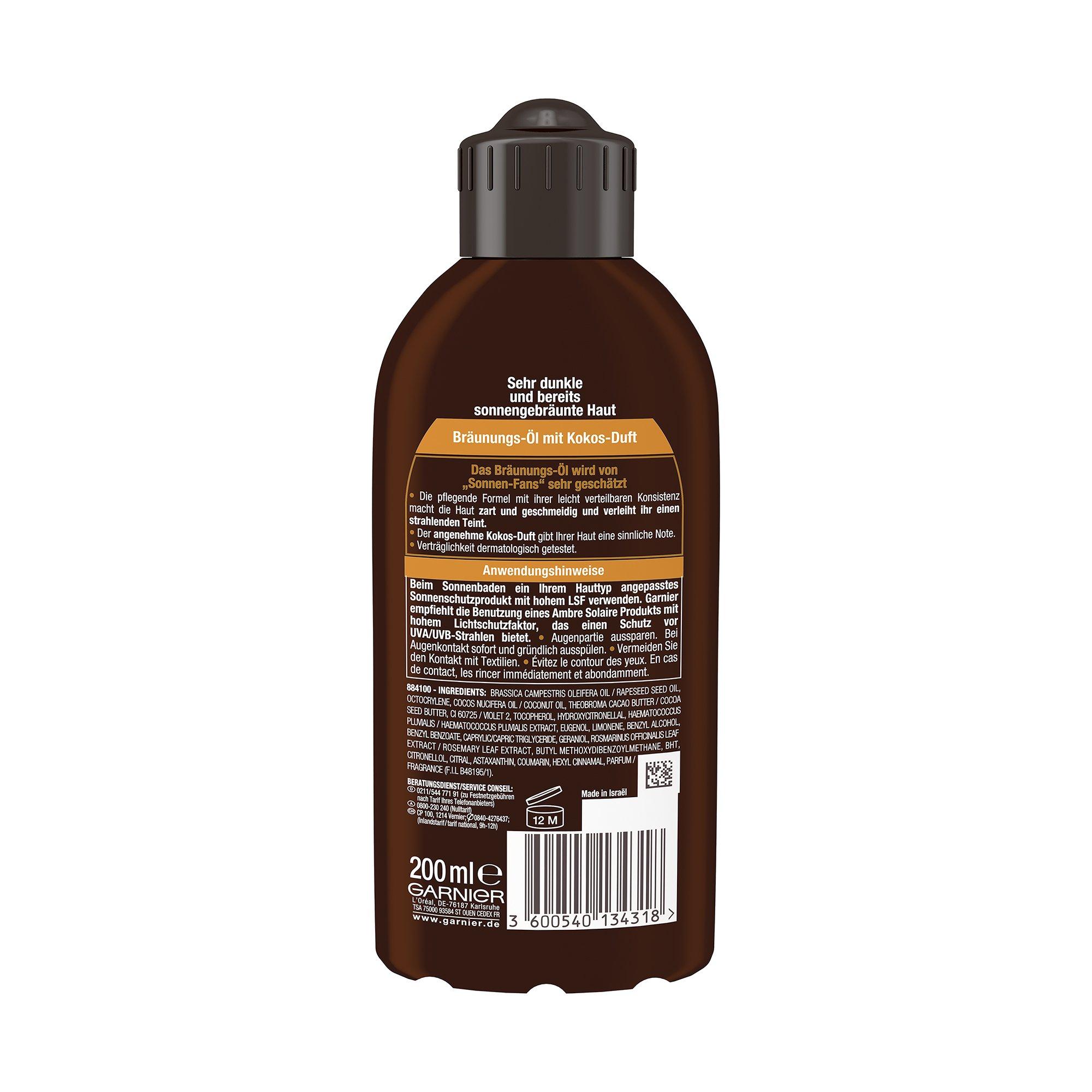 GARNIER Coco Ambre Solaire Bräunungs-Öl 