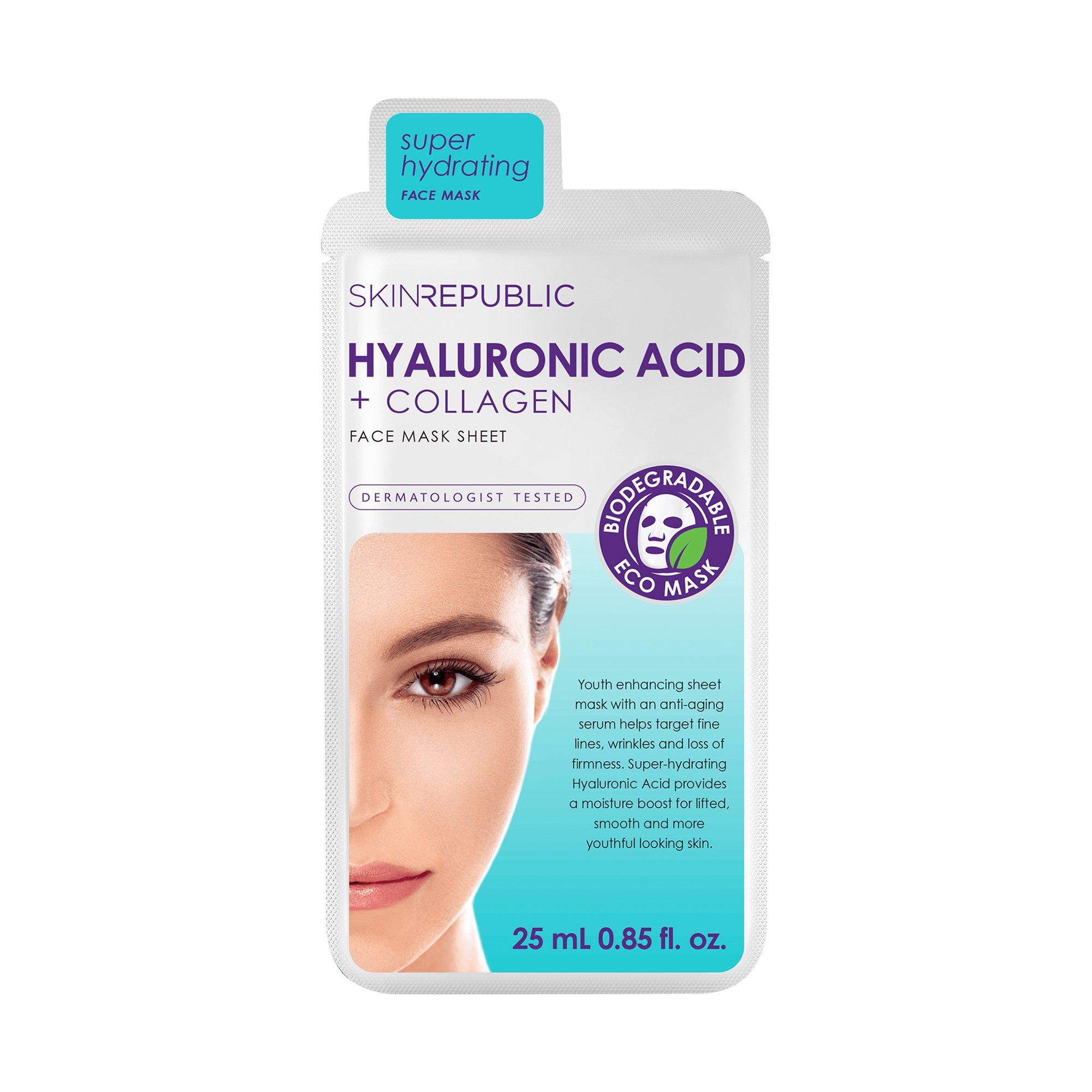 Skin republic Hyaluronic Acid + Collagen Hyaluronic Acid & Collagen Face Mask 