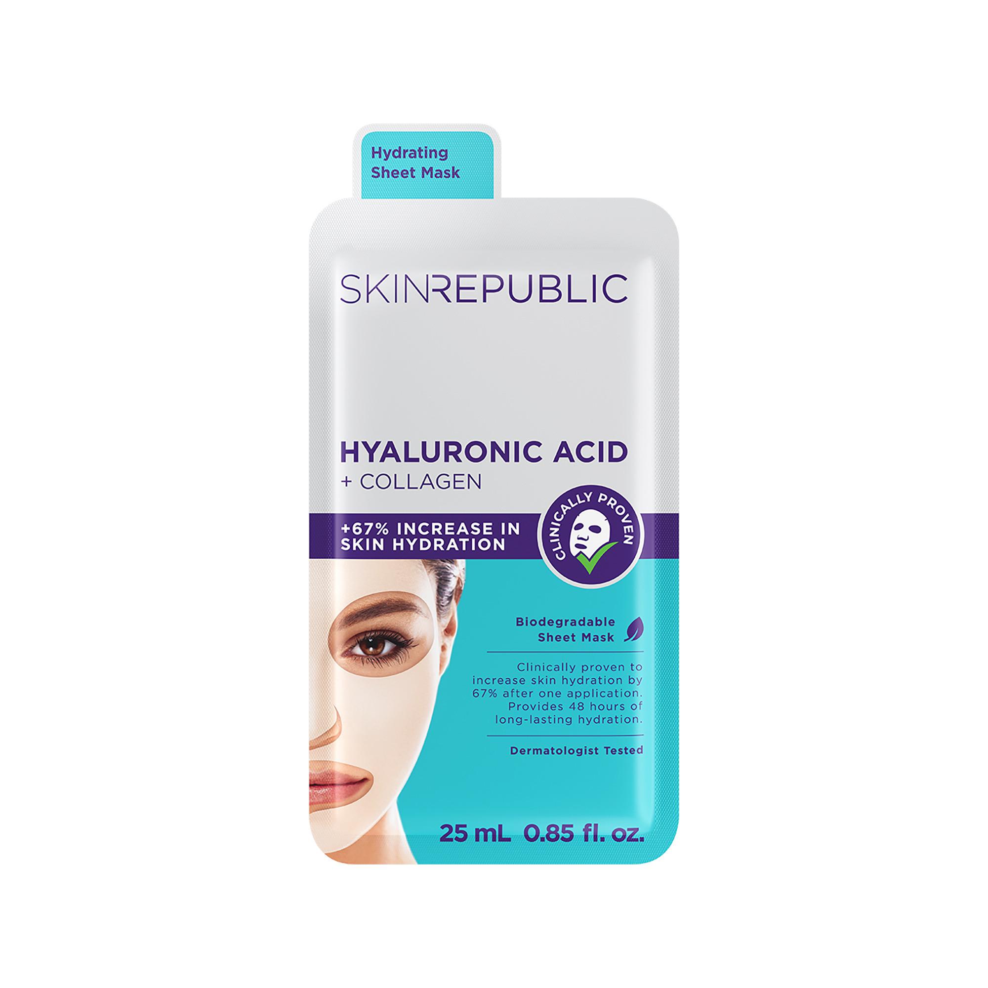 Skin republic Hyaluronic Acid + Collagen Hyaluronic Acid & Collagen Face Mask 